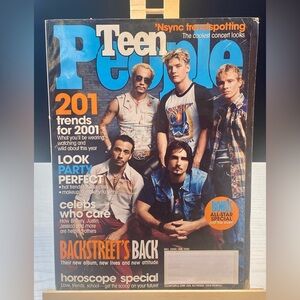 TEEN PEOPLE Magazine - December 2000/January 2001 Featuring Backstreet Boys